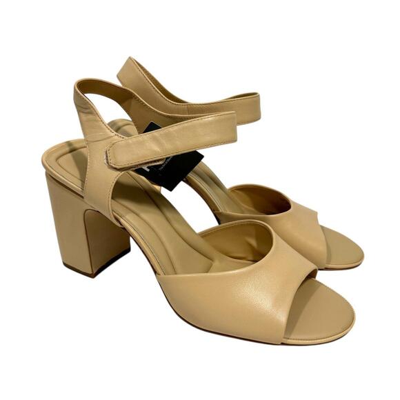 Franco Sarto Shoes - SARTO by Franco Sarto Women’s Size 11 Beige Flex Natalie Leather Sandal Heels